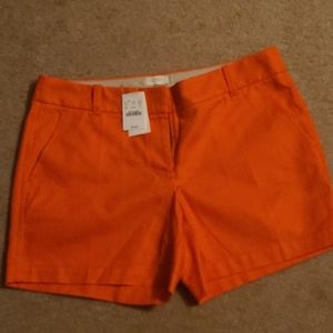 J.CREW orange shorts size 8